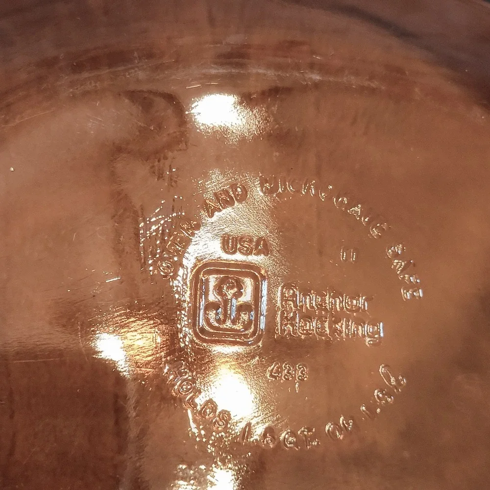 Anchor Hocking‎ Fire King Oval Casserole Dish Amber Glass w Lid 433 1.5 Vintage